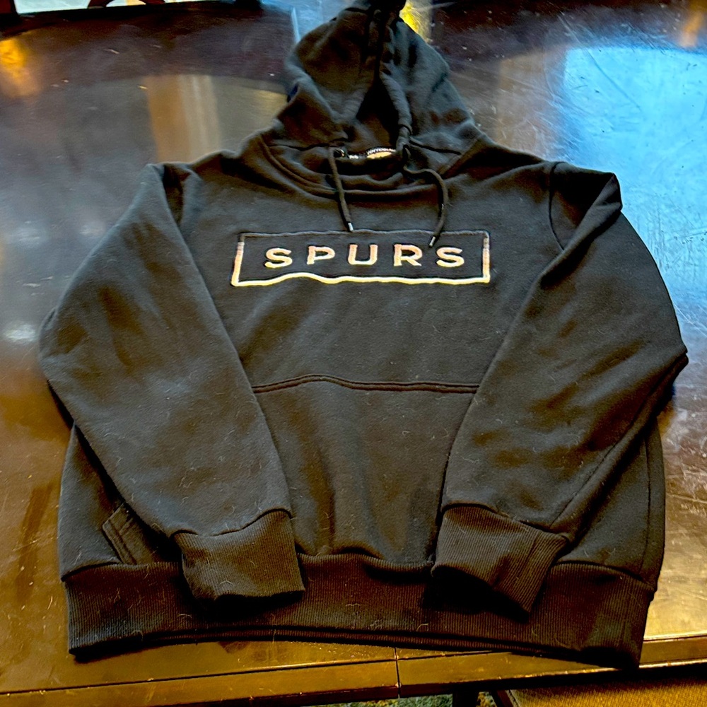 Tottenham Hotspur FC Hoodie | Black Spurs Graphic Sweatshirt | Size M